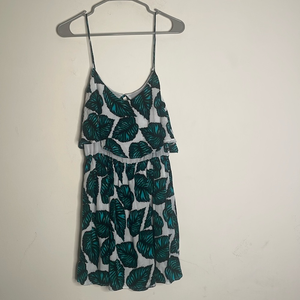 Top shop sz 8 palm leaves sundress​